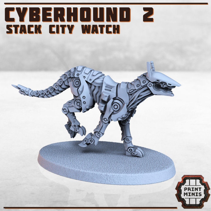 Cyber Hounds (3 Variants Available) - Print Minis