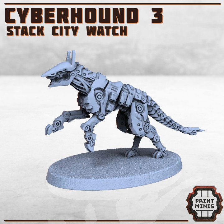 Cyber Hounds (3 Variants Available) - Print Minis