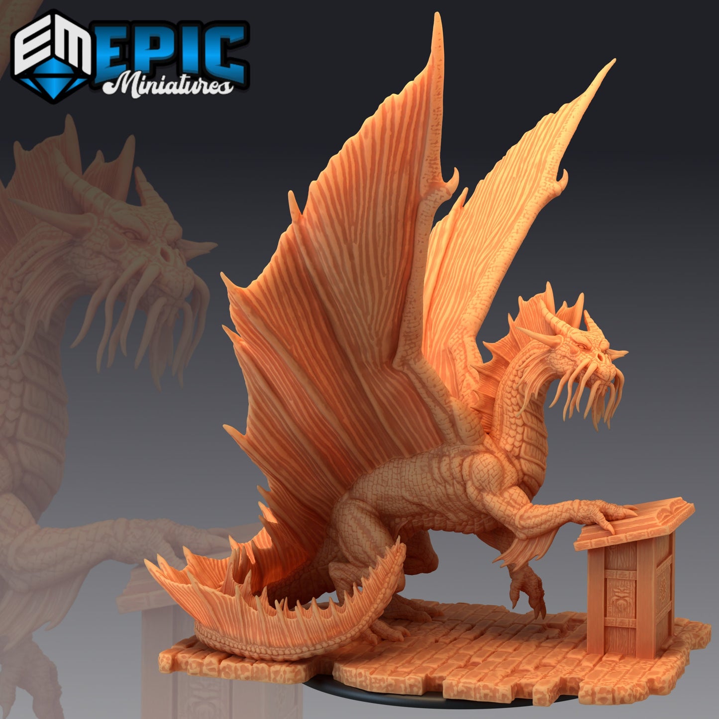 Gold Dragon (3 Variants Available) - Epic Miniatures