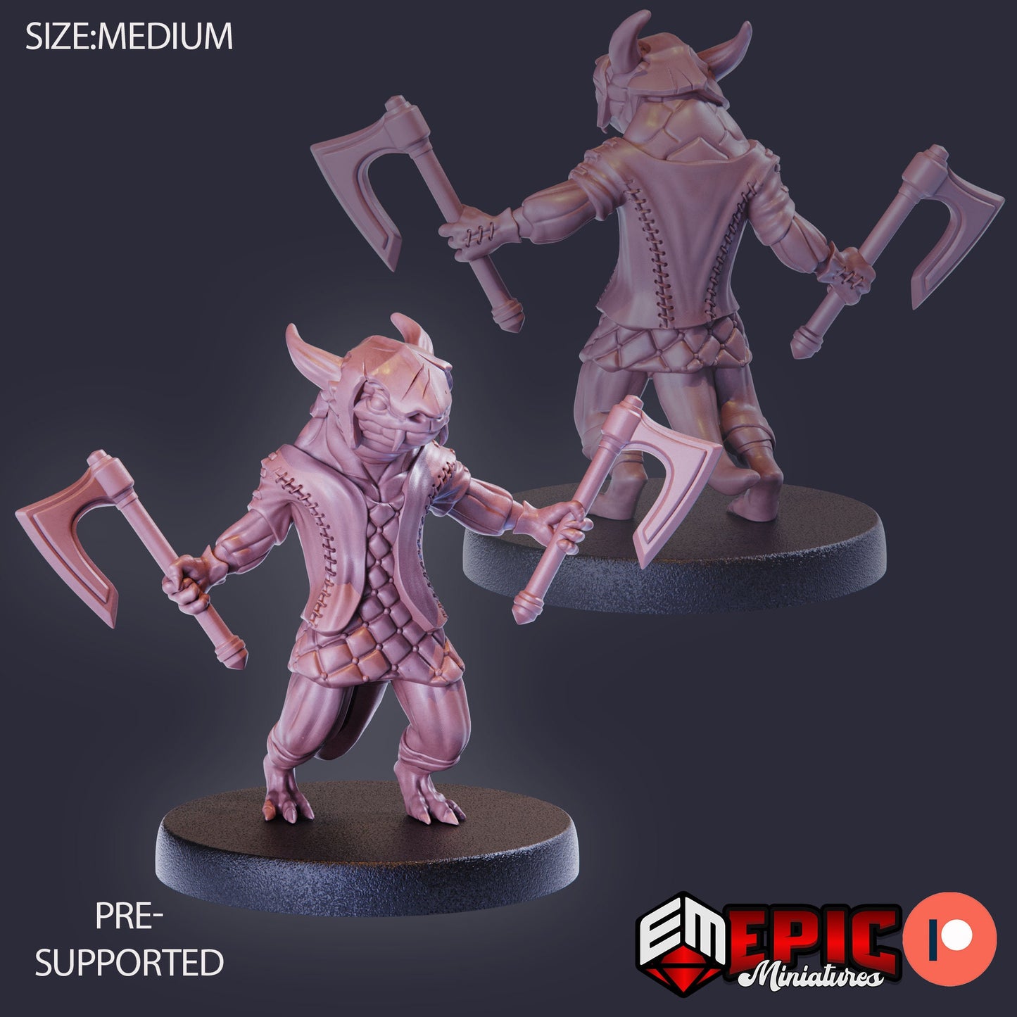 Lizardfolk (8 Variants) - Epic Miniatures