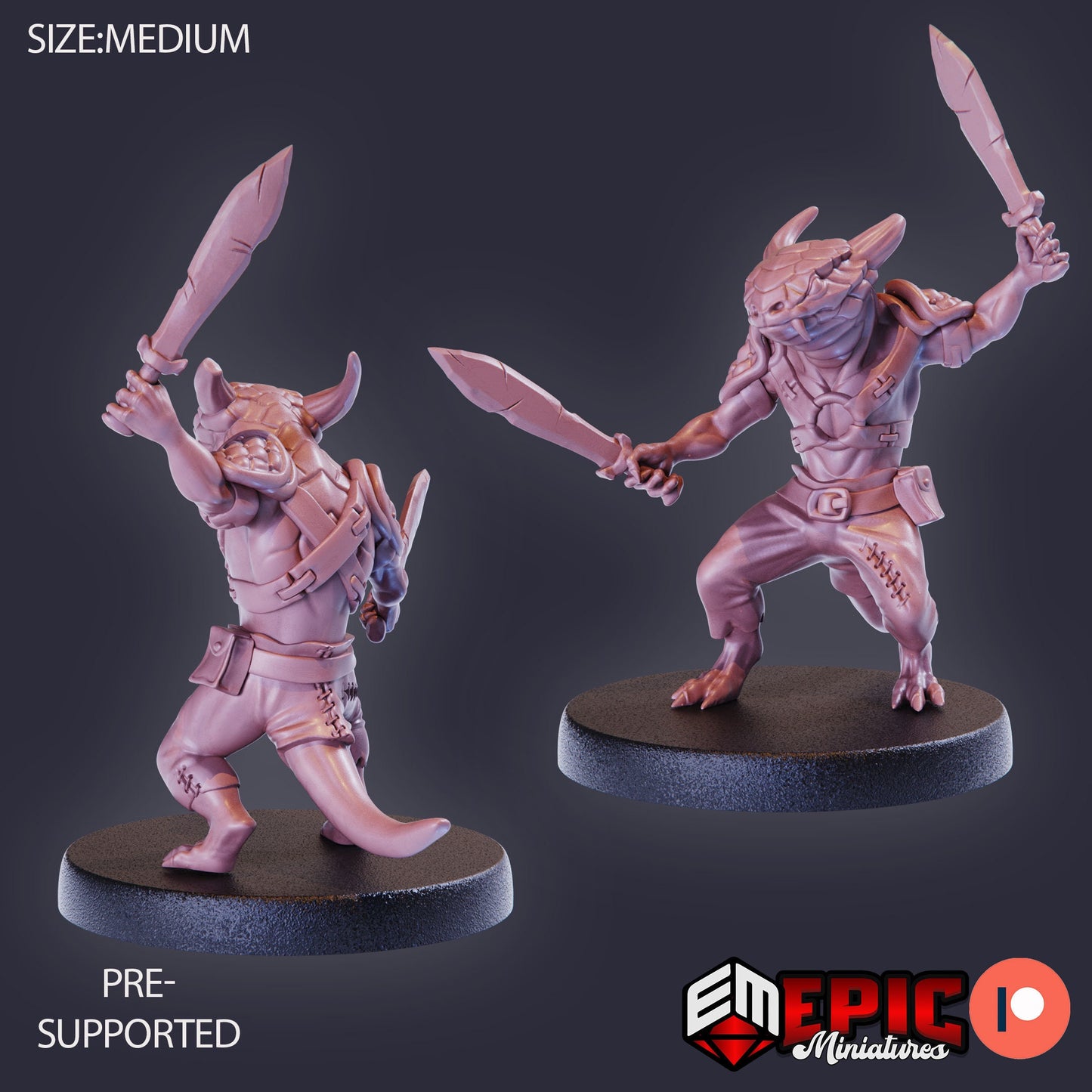 Lizardfolk (8 Variants) - Epic Miniatures