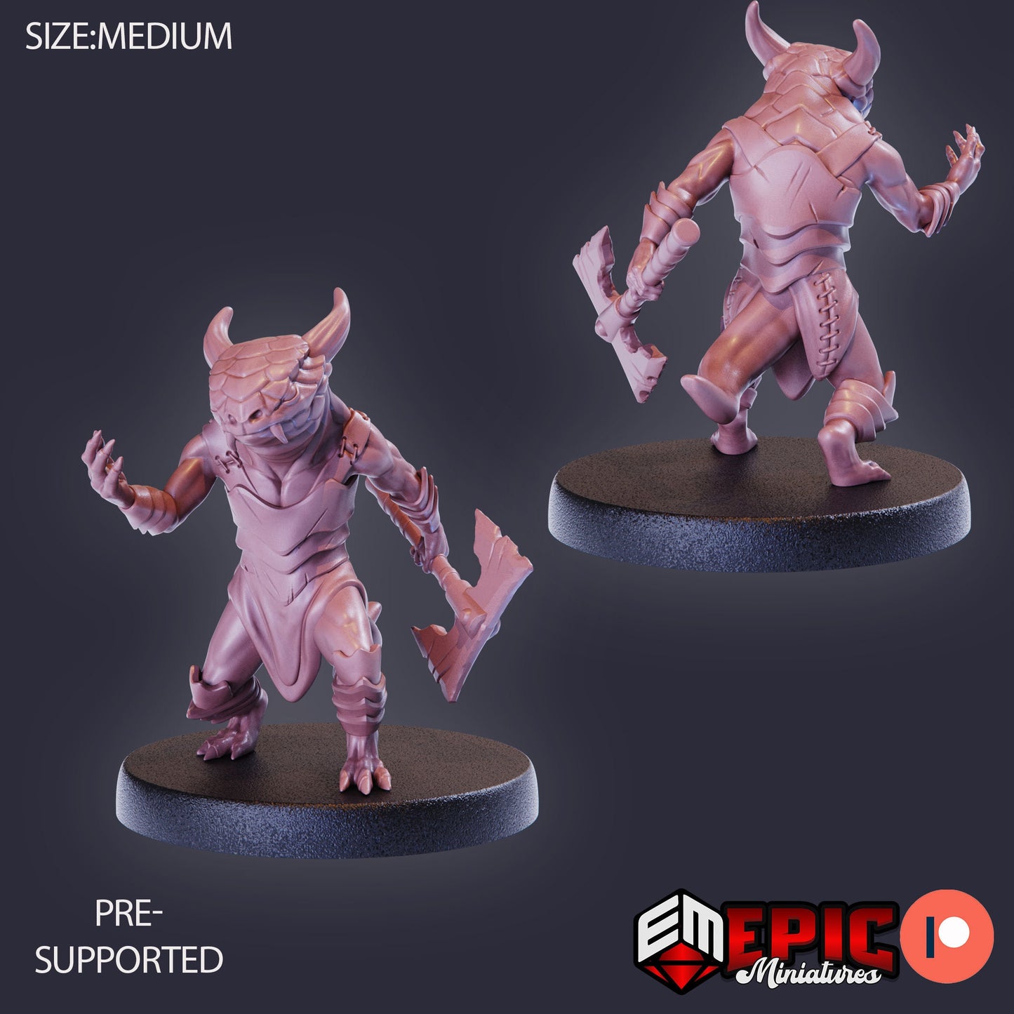 Lizardfolk (8 Variants) - Epic Miniatures