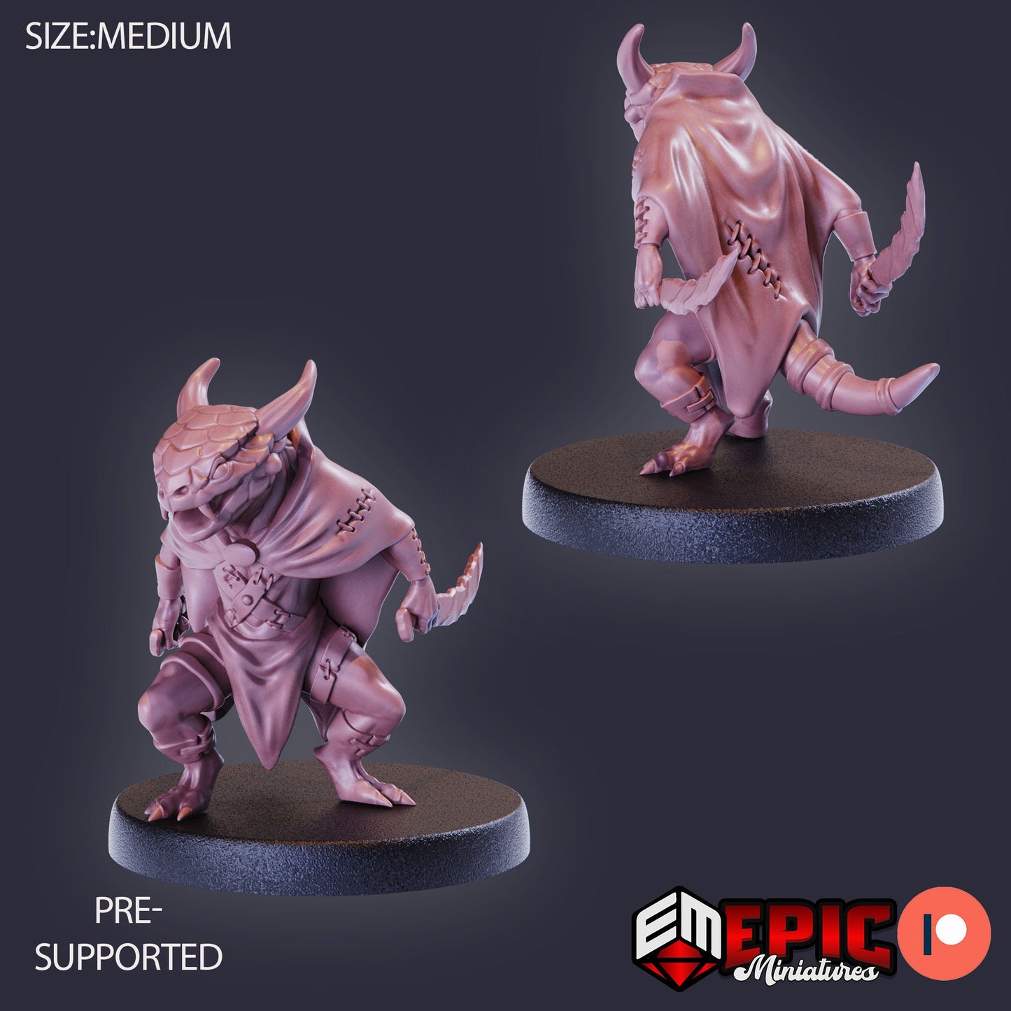 Lizardfolk (8 Variants) - Epic Miniatures
