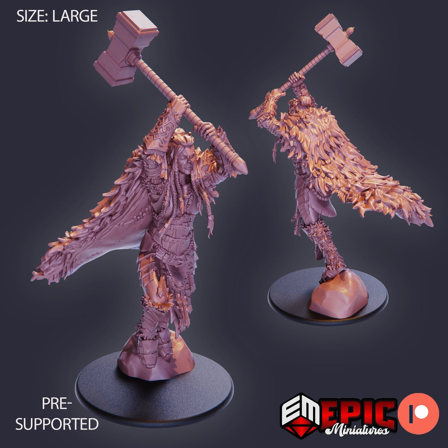 Frost Giantess (4 Variants) - Epic Miniatures