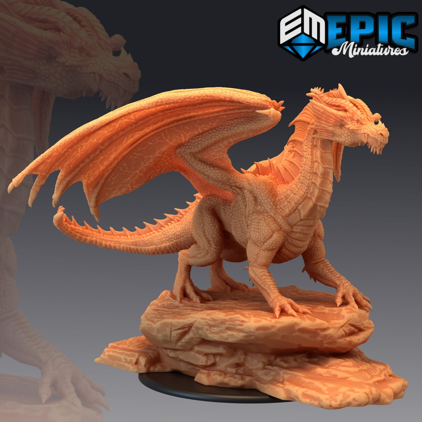 Red Dragon (3 Variants) - Epic Miniatures