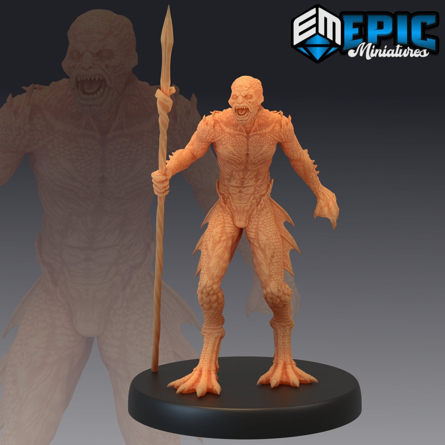 Deep One - Male (3 Variants) - Epic Miniatures