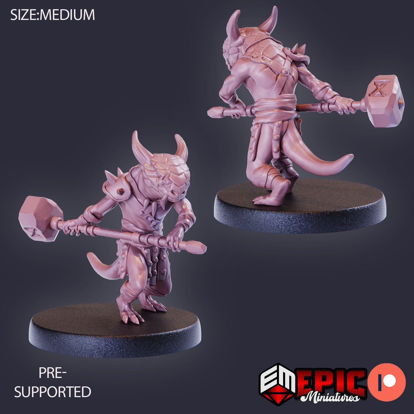 Lizardfolk (8 Variants) - Epic Miniatures