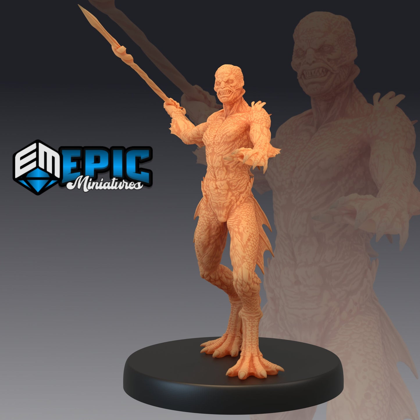 Deep One - Male (3 Variants) - Epic Miniatures