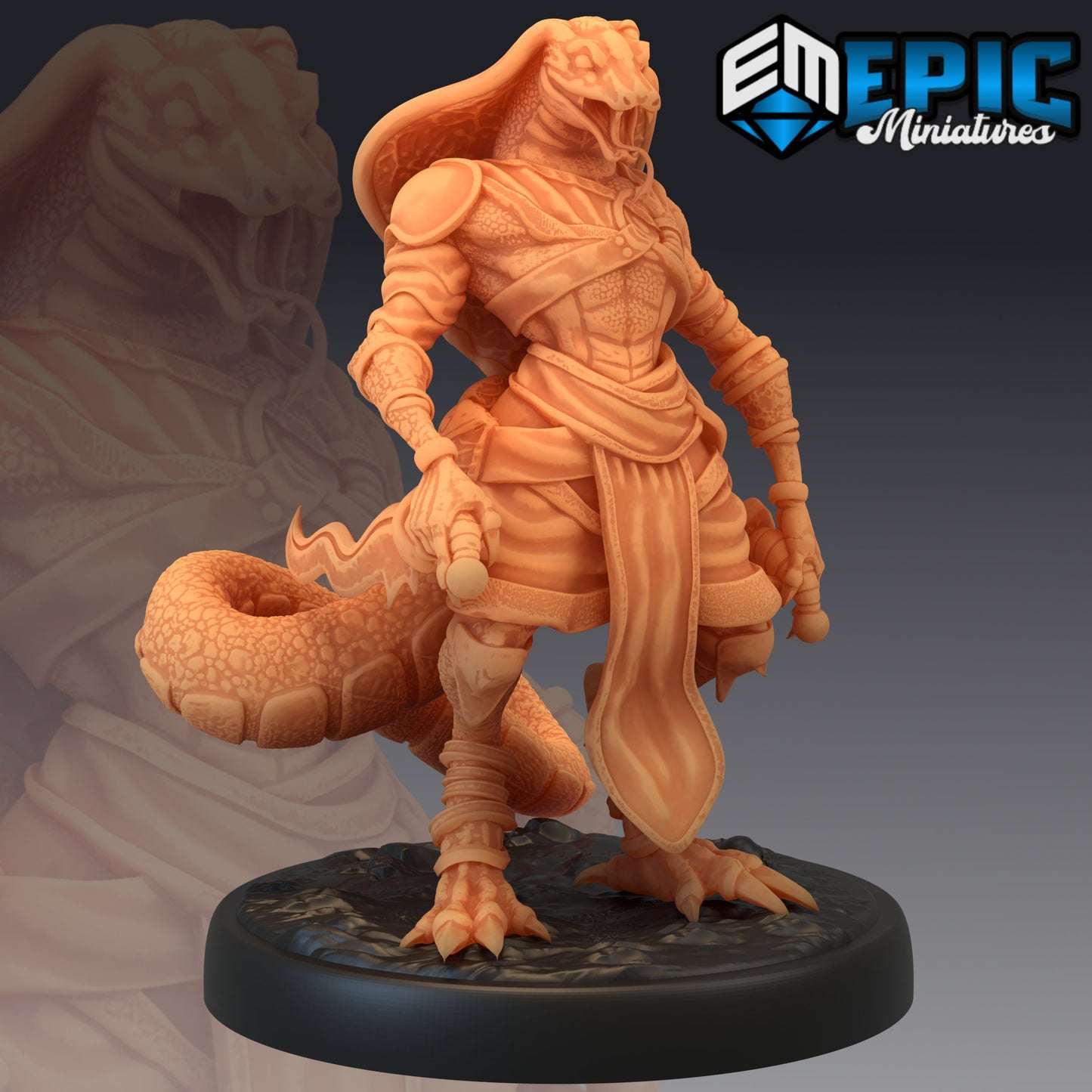 Serpentfolk Warrior (3 Variants) - Epic Miniatures