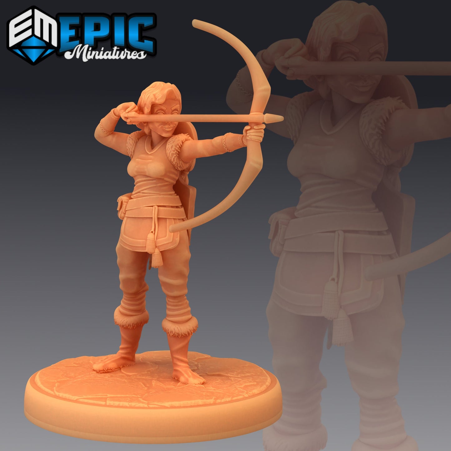 Half Dwarf Adventurer (3 Variants Available) - Epic Miniatures