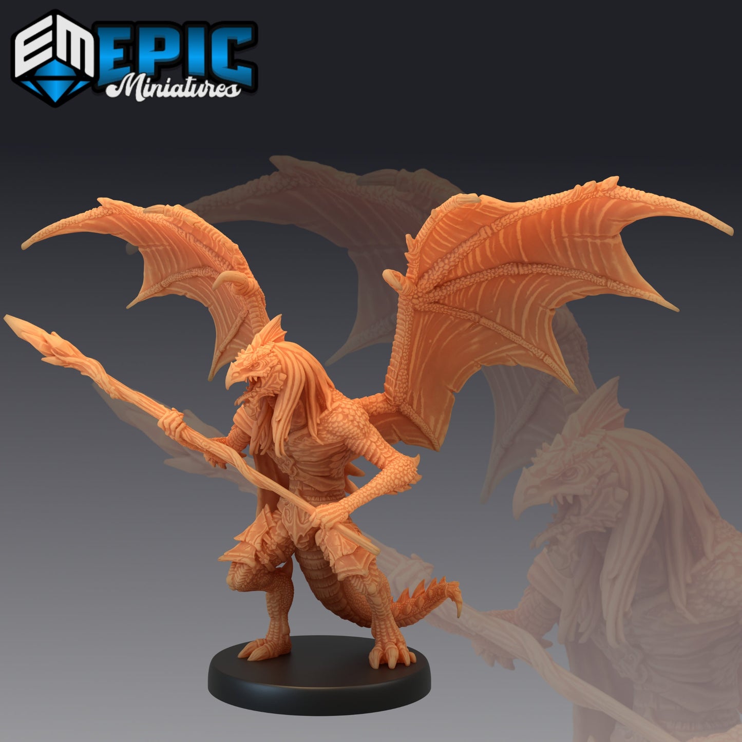 Draconic Demon White (3 Variants) - Epic Miniatures