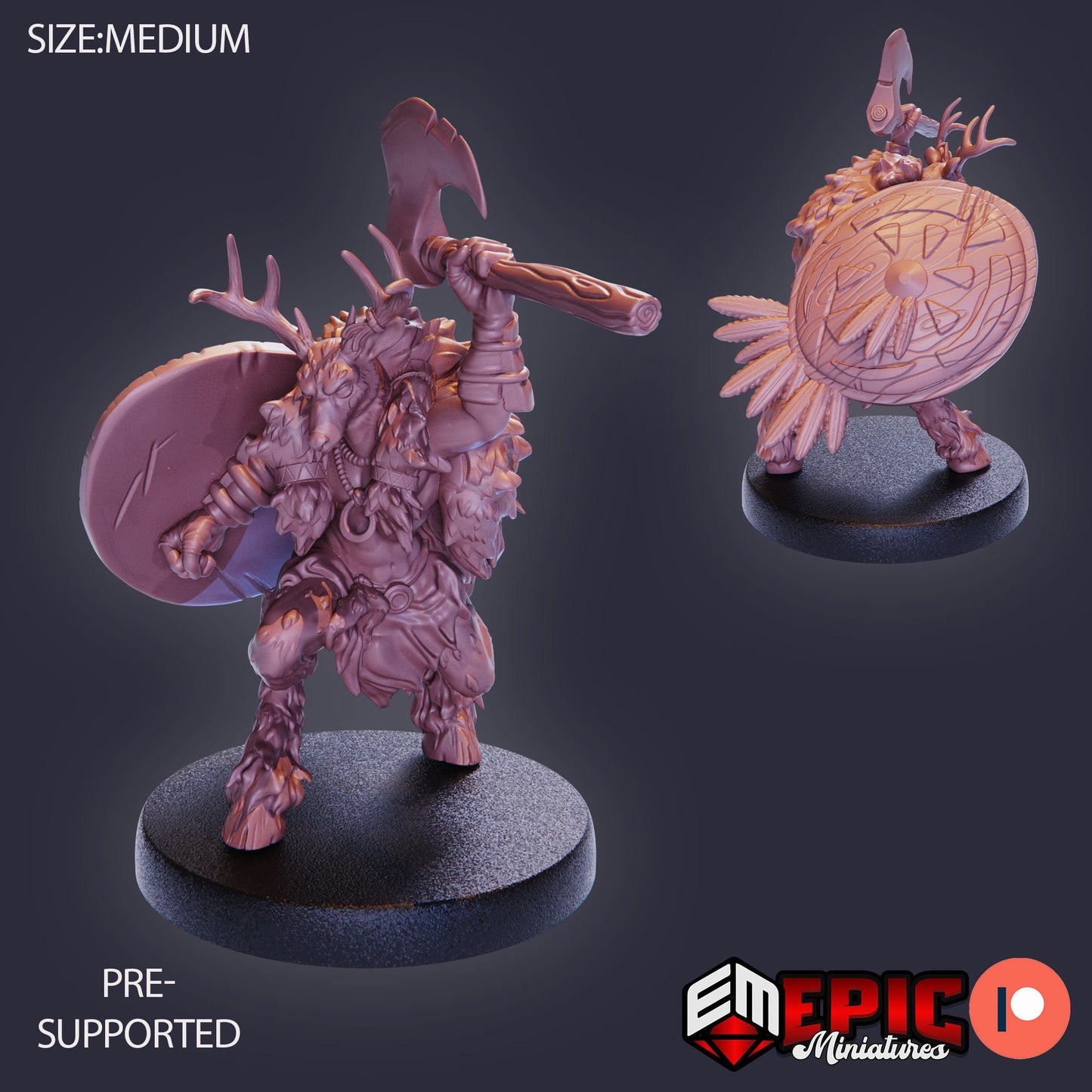 Deer Folk (3 Variants) - Epic Miniatures