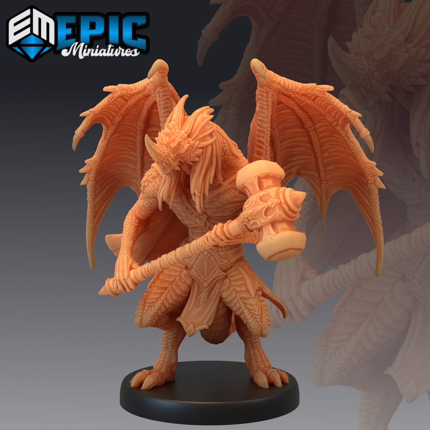 Draconic Demon Blue (3 Variants) - Epic Miniatures
