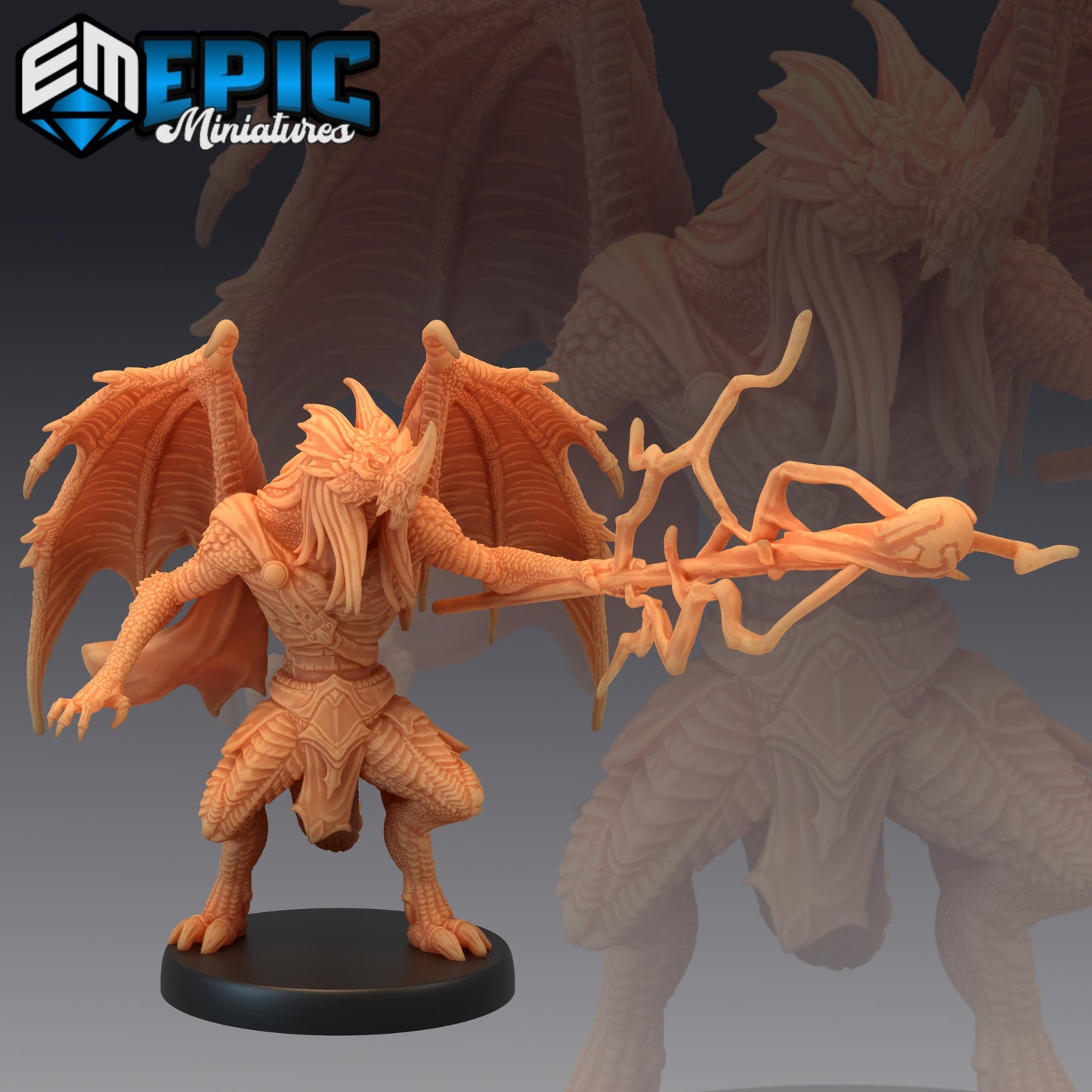 Draconic Demon Blue (3 Variants) - Epic Miniatures