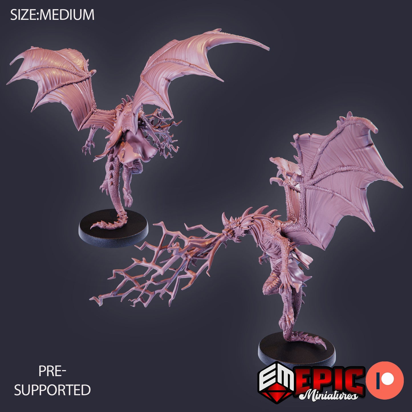 Draconic Demon Blue (3 Variants) - Epic Miniatures