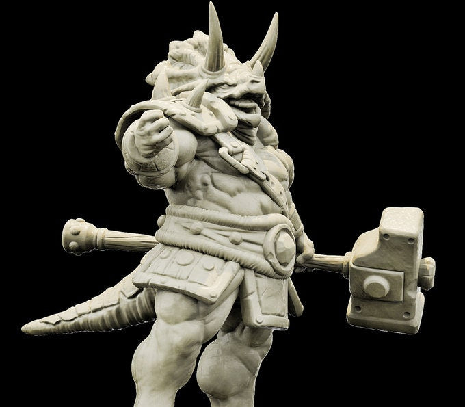 Viridian (Triceratops Warrior - 3 Poses Available) - Brayan Nafarrate