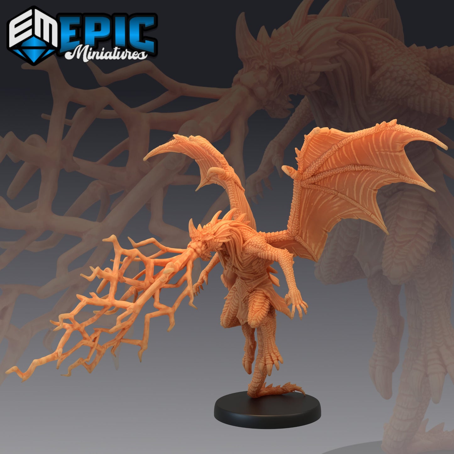 Draconic Demon Blue (3 Variants) - Epic Miniatures