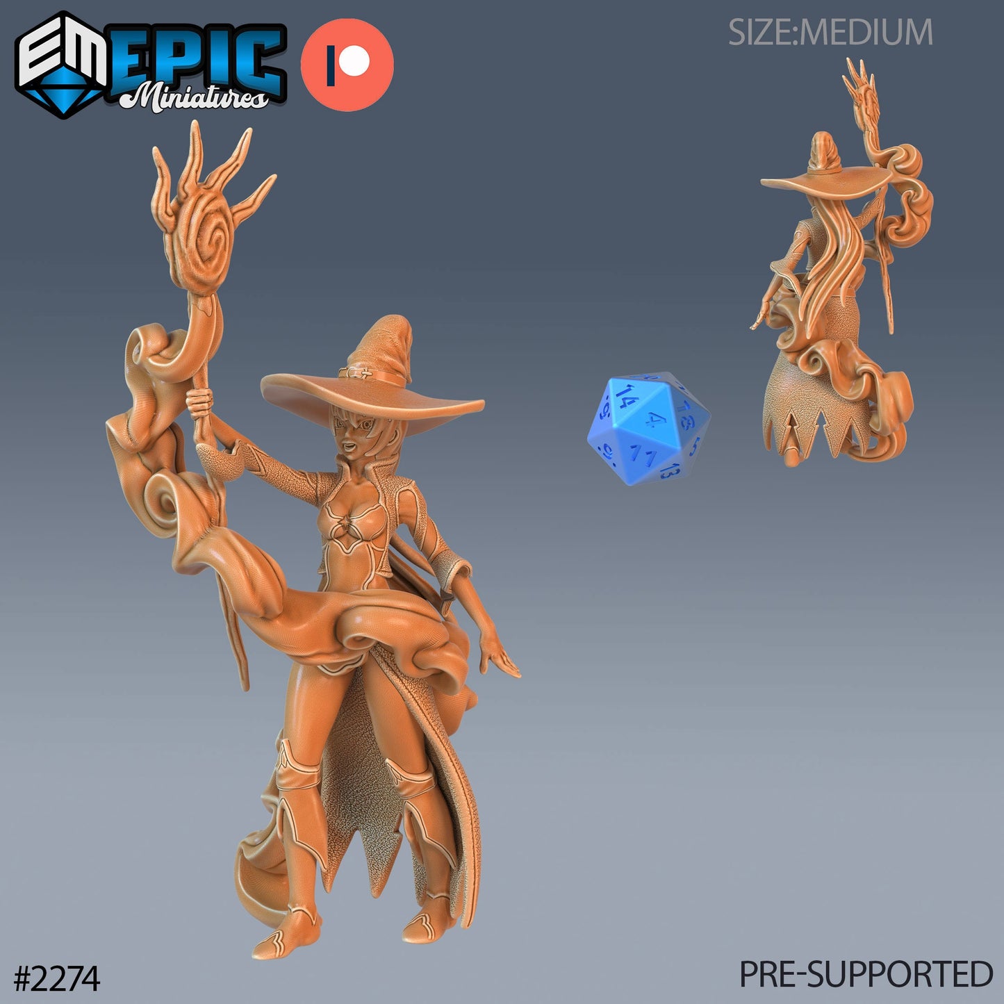 Young Witch (3 Variants Available) - Epic Miniatures