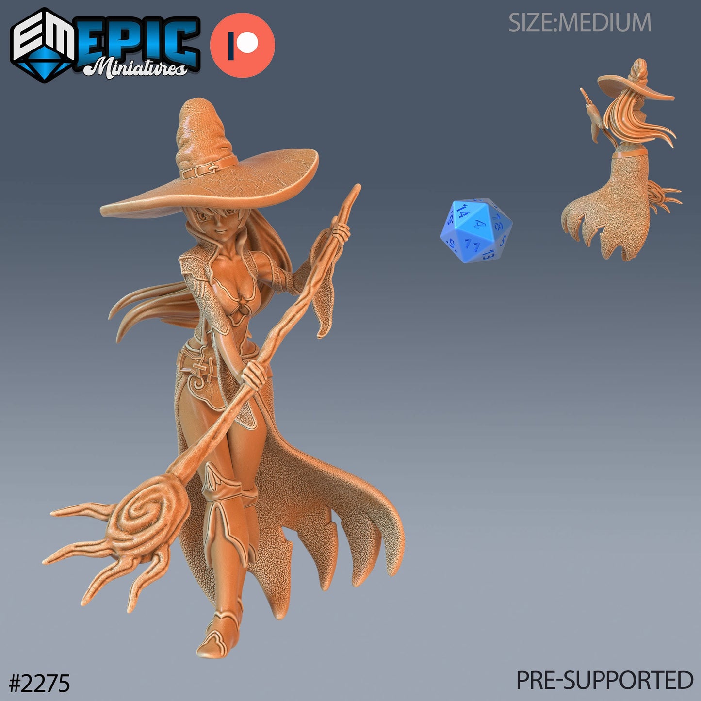 Young Witch (3 Variants Available) - Epic Miniatures