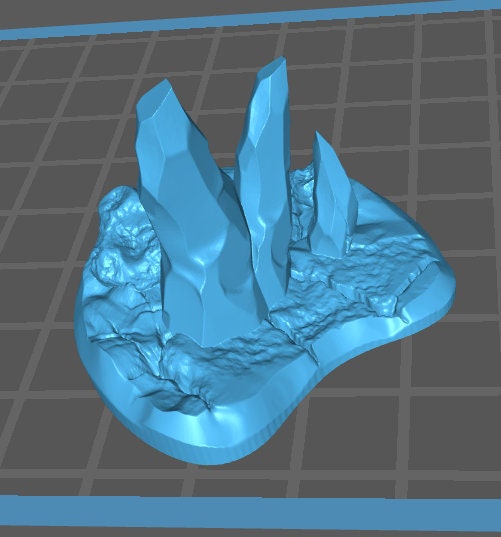 Crystal Terrain - Kaltoss Plateau (5 Variants Available) - Printed Minis