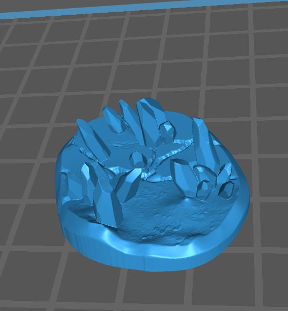 Crystal Terrain - Kaltoss Plateau (5 Variants Available) - Printed Minis