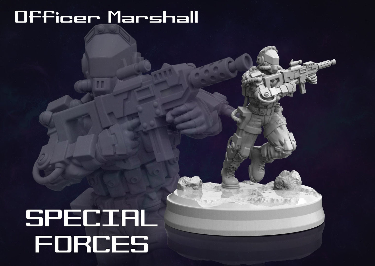 Special Forces Agents - Space Pioneers (4 Variants Available) - Print Minis
