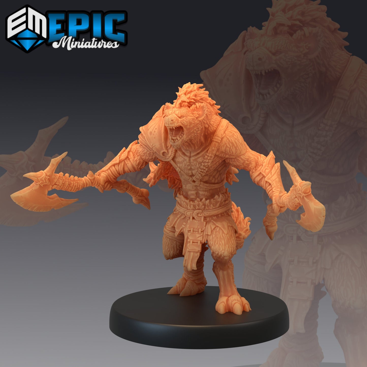 Gnoll Tribe, Set 1 (5 Variants Available) - Epic Miniatures
