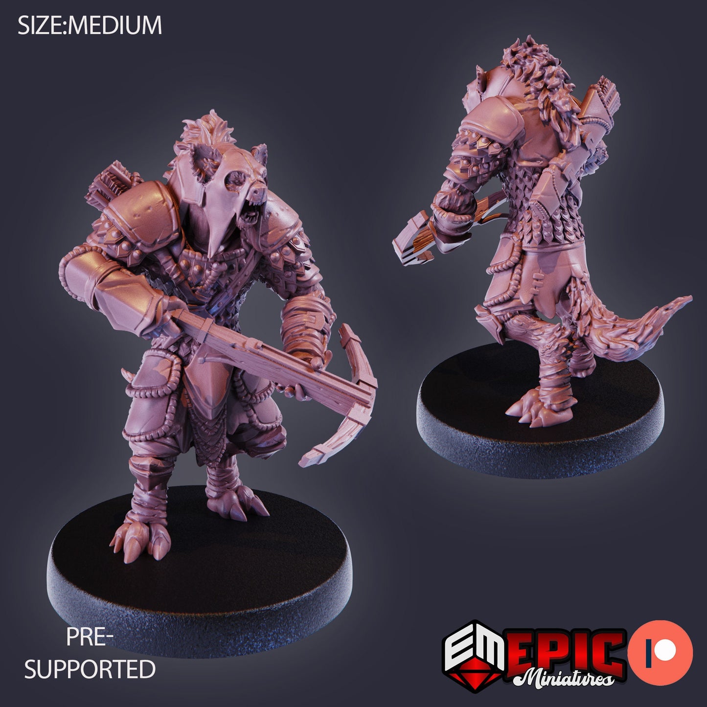 Gnoll Tribe, Set 1 (5 Variants Available) - Epic Miniatures