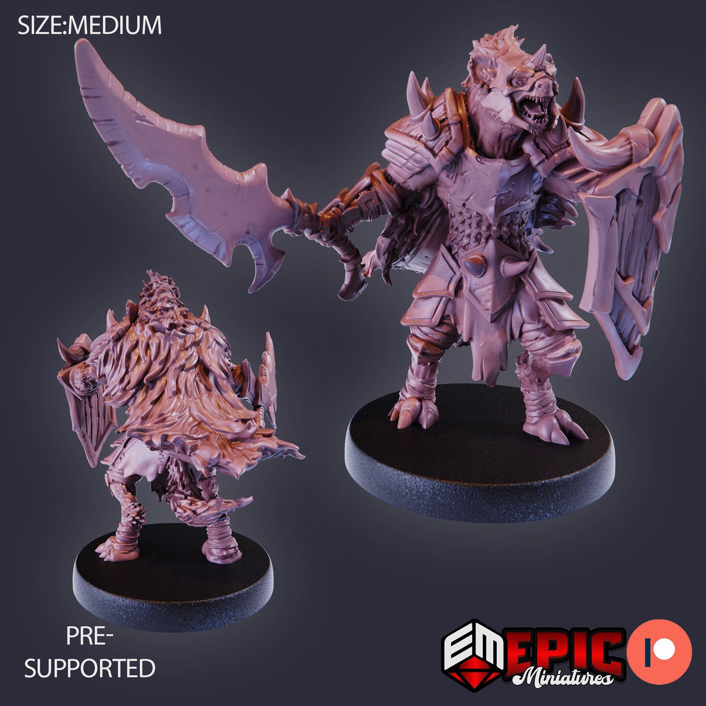 Gnoll Tribe, Set 1 (5 Variants Available) - Epic Miniatures