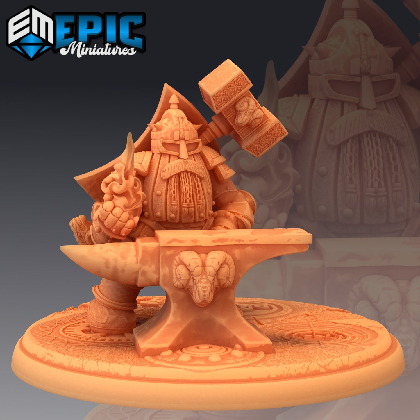 Steel Dwarf (3 Variants) - Epic Miniatures
