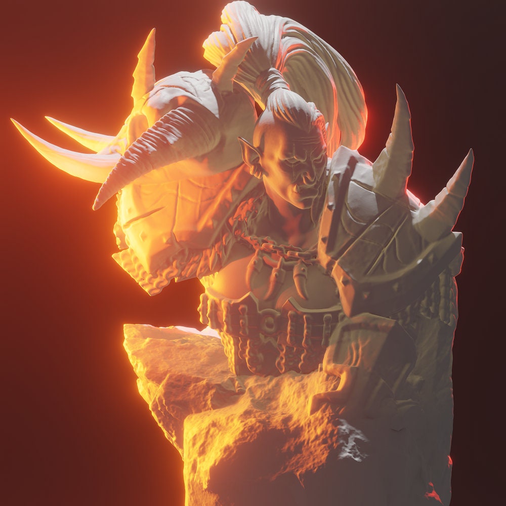 Orc Female with Spear - Brayan Nafarrate