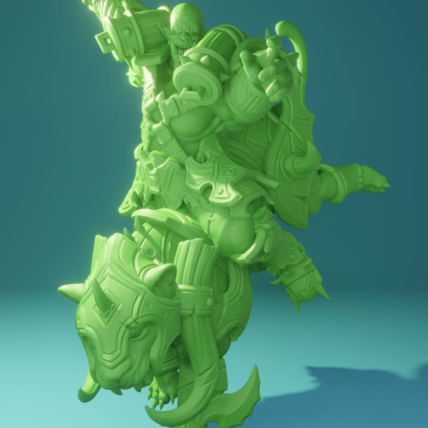 Orc riding a Panther (3 Variants Available) - Brayan Nafarrate