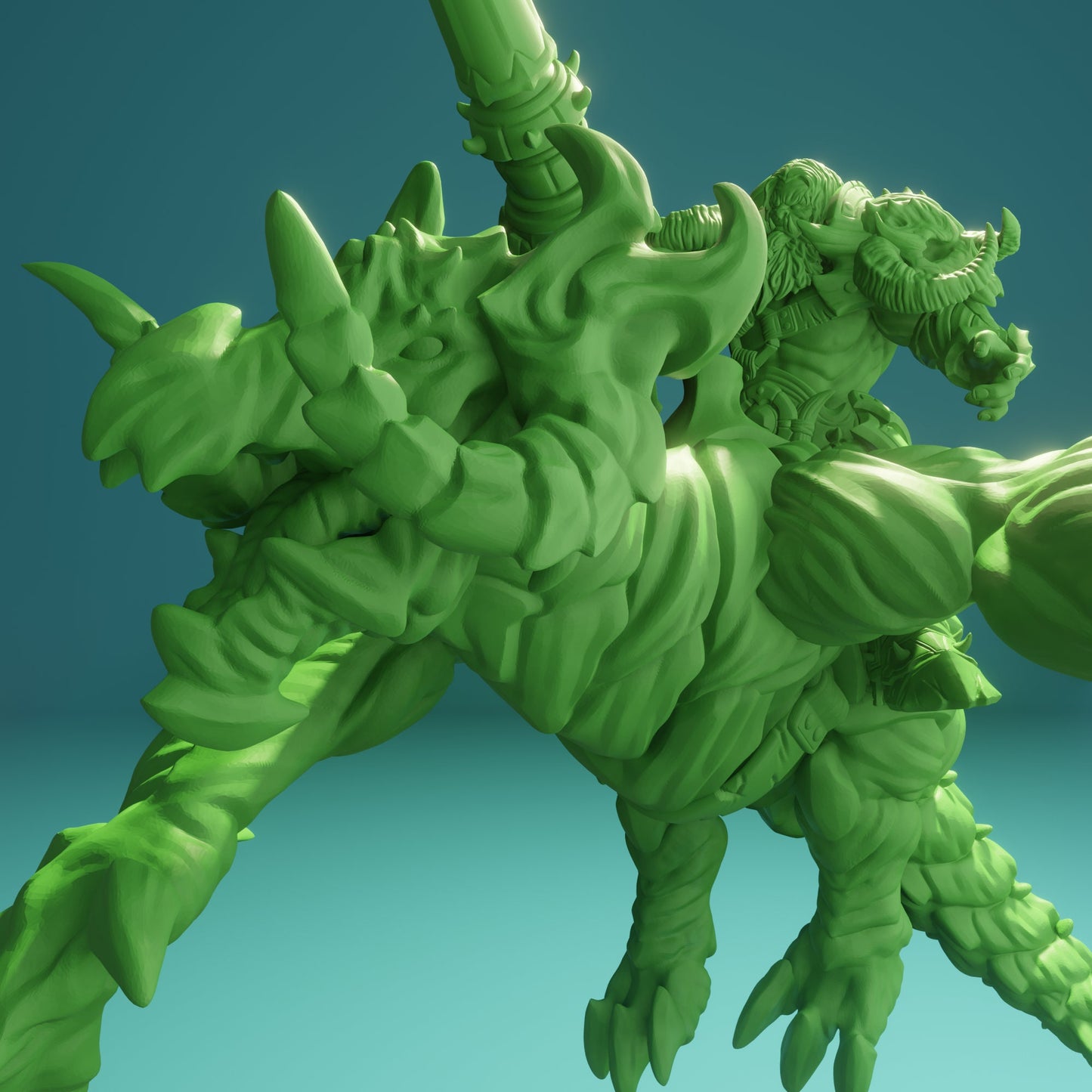 Orc riding a Dragon (3 Variants Available) - Brayan Nafarrate