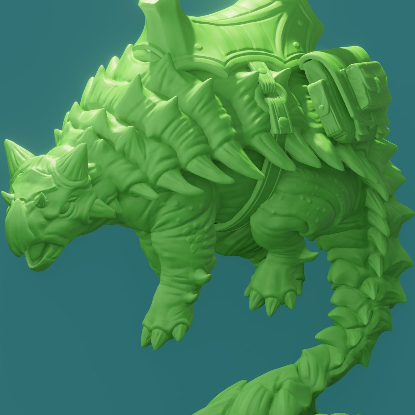 Orc riding an Ankylosaurus (4 Variants Available) - Brayan Nafarrate