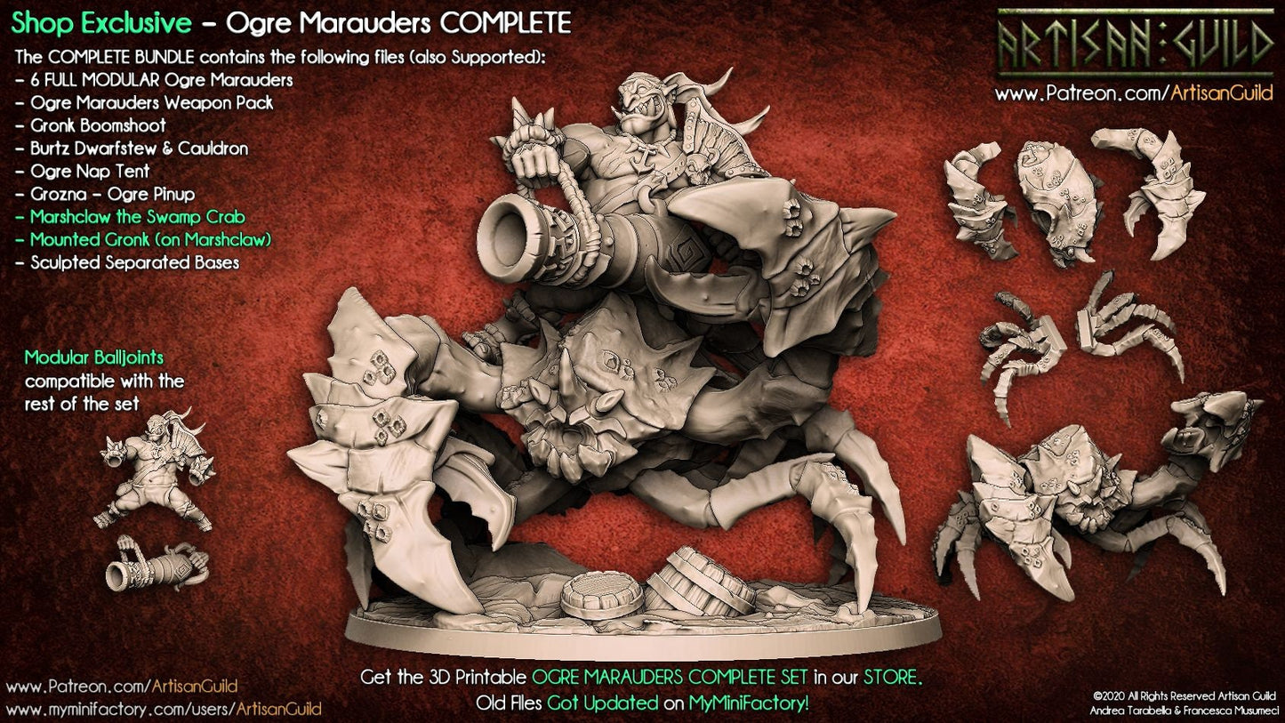 Gronk riding Marshclaw the Swamp Crab - Artisan Guild