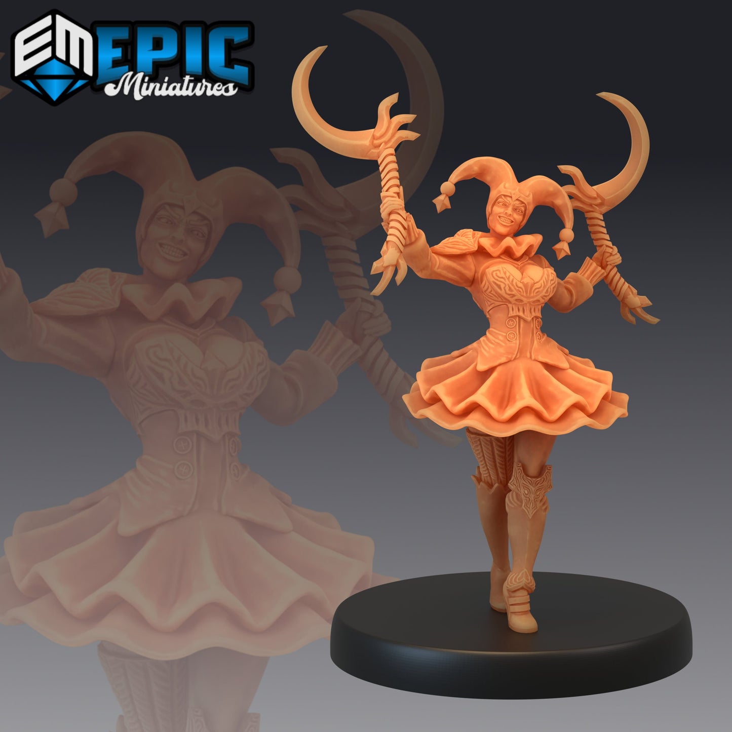 Harlequin Mad Girl (4 Variants) - Epic Miniatures