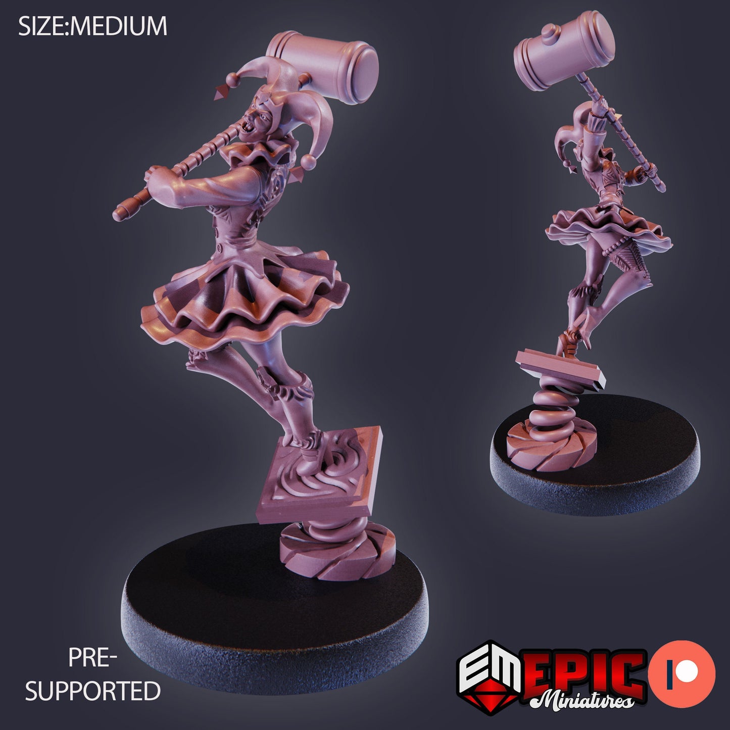 Harlequin Mad Girl (4 Variants) - Epic Miniatures