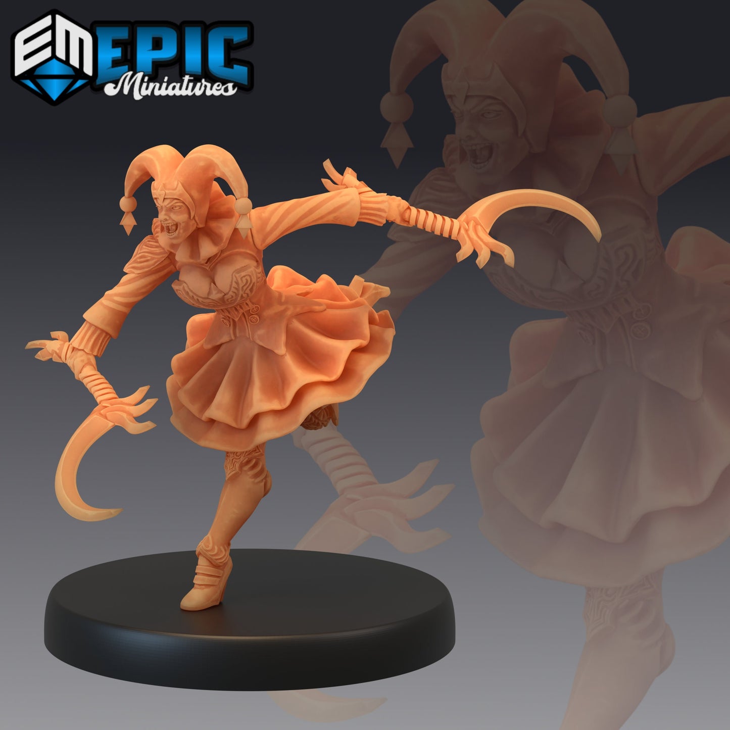 Harlequin Mad Girl (4 Variants) - Epic Miniatures