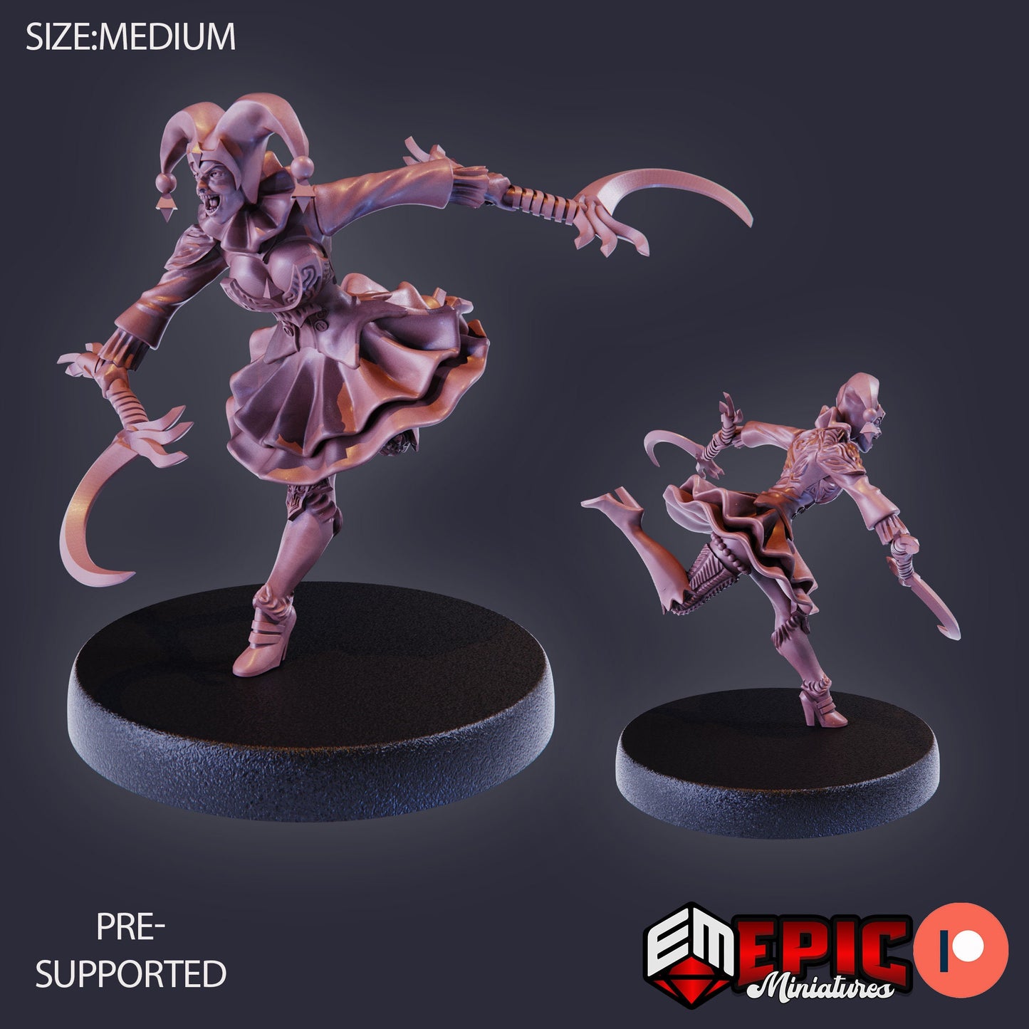 Harlequin Mad Girl (4 Variants) - Epic Miniatures