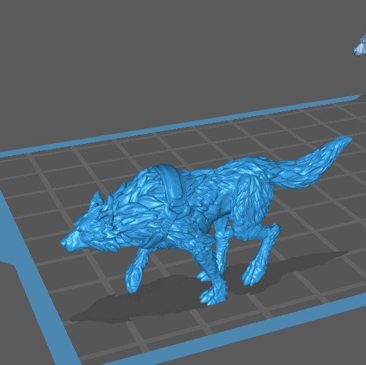Tamed Wolf and Sled (5 Variants Available) - Epic Miniatures