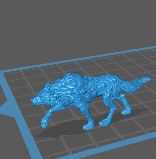 Tamed Wolf and Sled (5 Variants Available) - Epic Miniatures