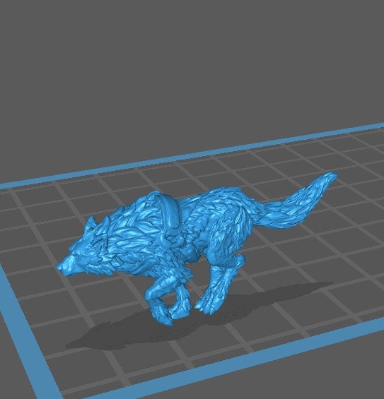 Tamed Wolf and Sled (5 Variants Available) - Epic Miniatures