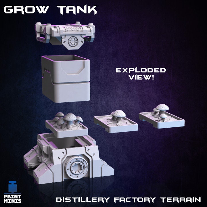 Distillation Grow Tank - Print Minis