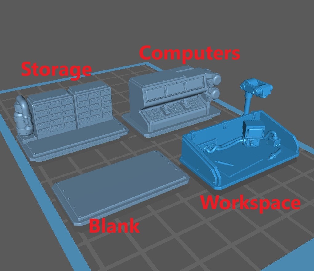 Science Lab - Scenery Kit - Print Minis