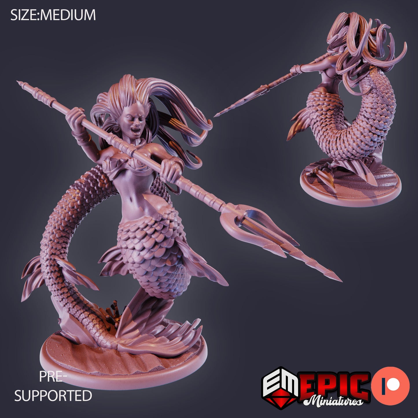 Mermaid (3 Variants) - Epic Miniatures