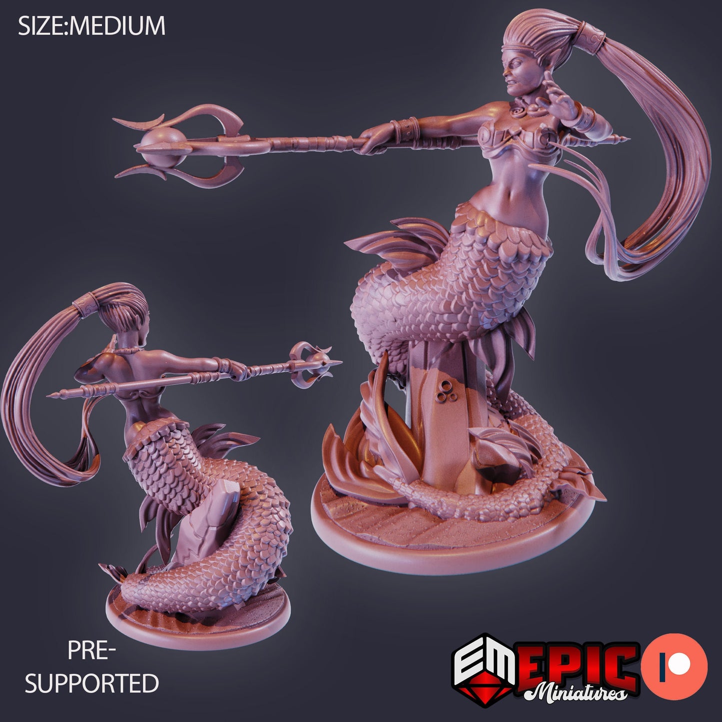 Mermaid (3 Variants) - Epic Miniatures