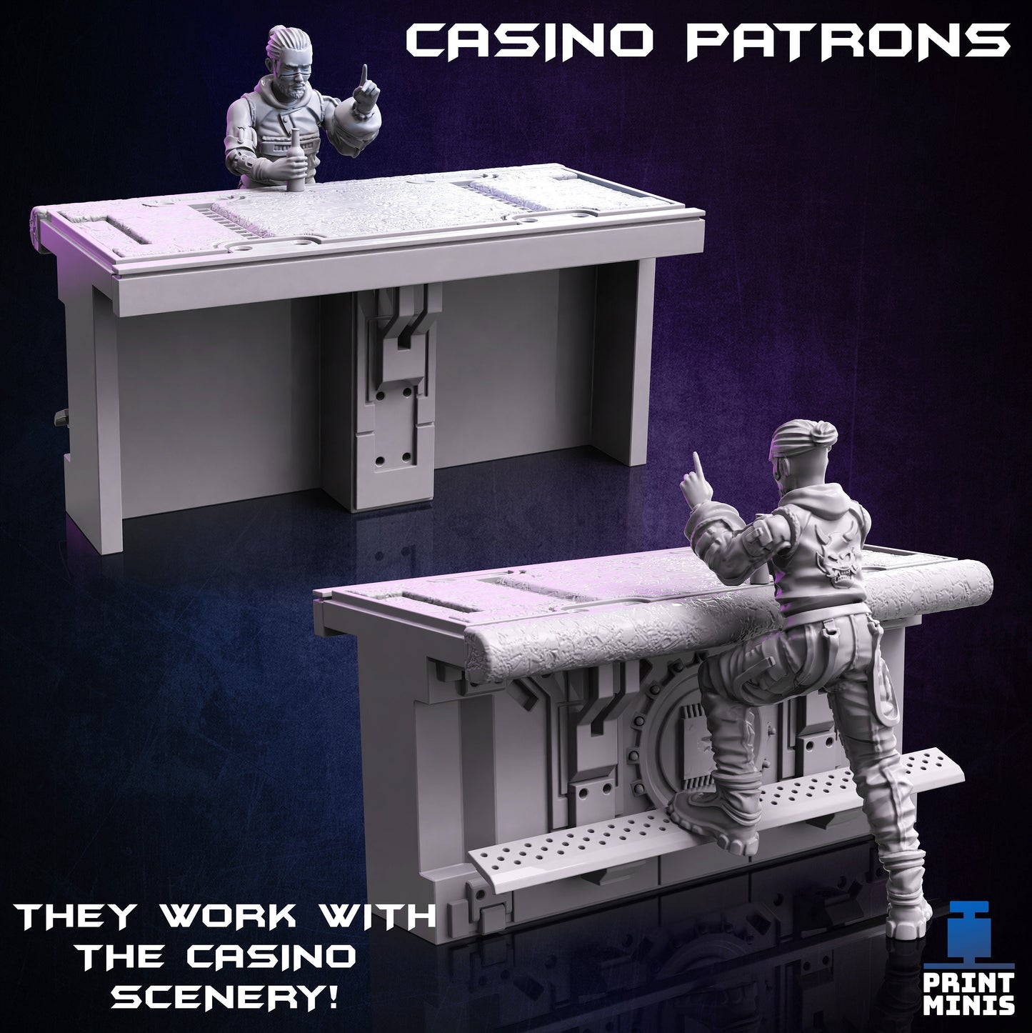 Casino Staff - Modular Kit - Print Minis