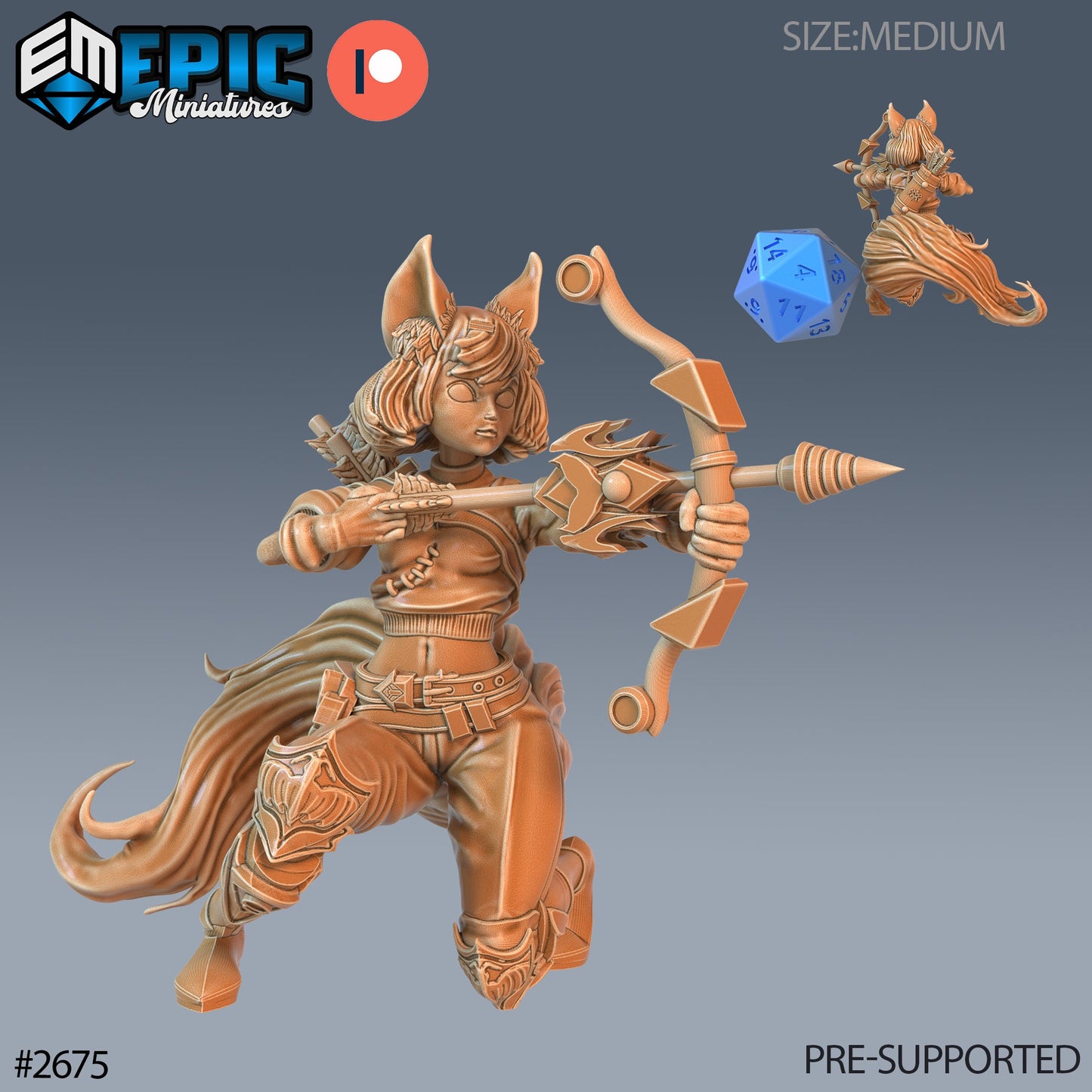 Fennec Girl (3 Variants Available) - Epic Miniatures