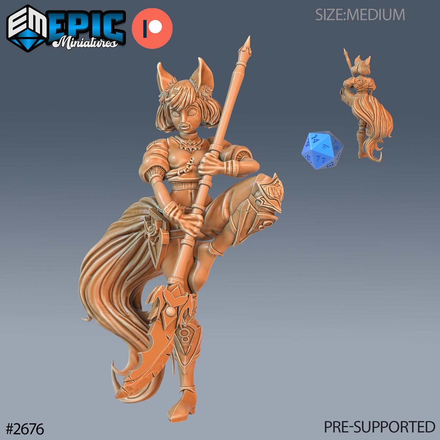 Fennec Girl (3 Variants Available) - Epic Miniatures
