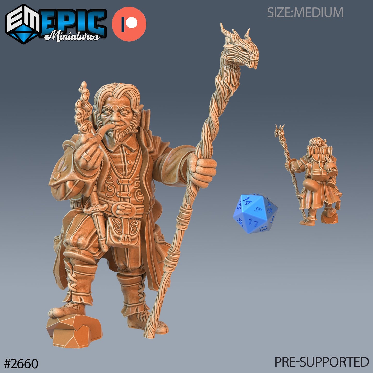 Halfling Adventurer (3 Variants Available) - Epic Miniatures